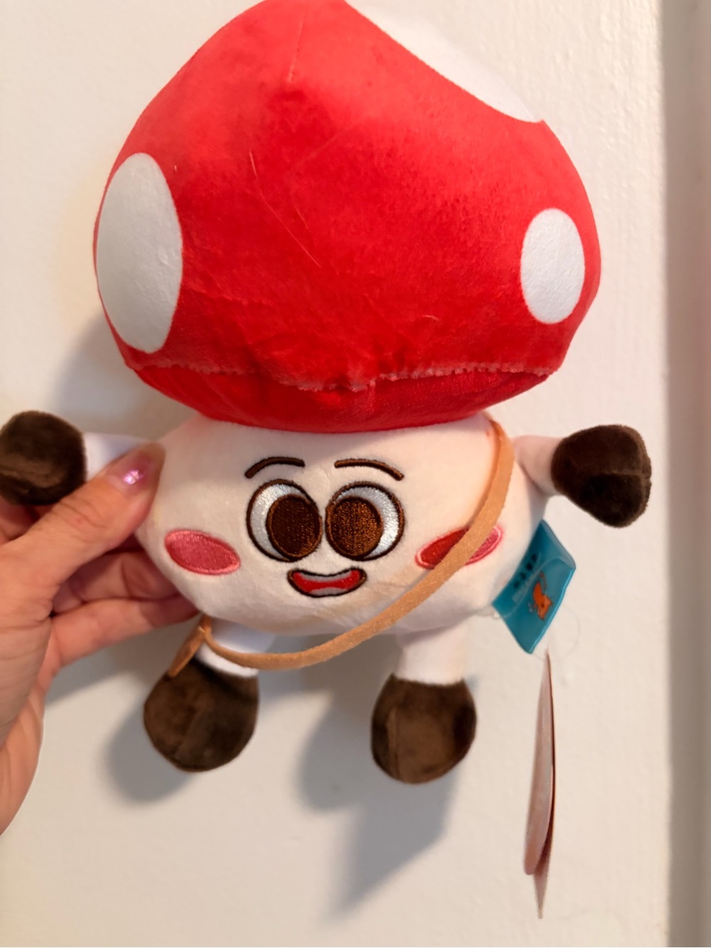 Cute Red & White Mushroom Plush